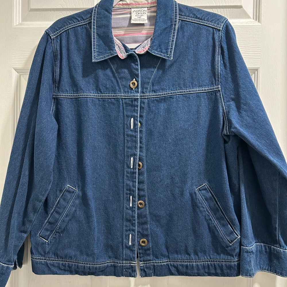 Blue Denim Botton up Jacket.
